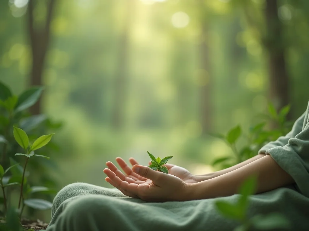 Peaceful natural setting representing emotional healing